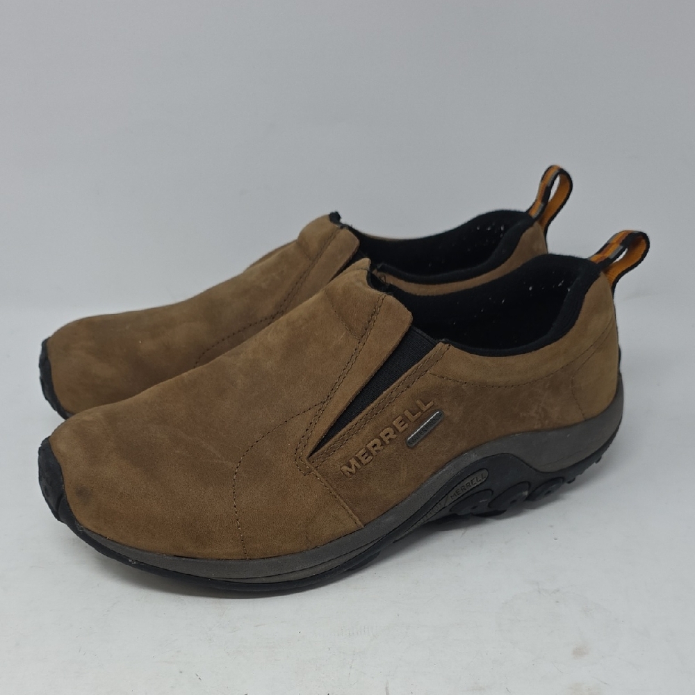 Merrell Men's Tan/Brown Suede Slip-On Hiking Loafer Size 9.5W
